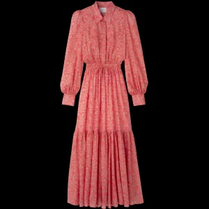 Longchamp Baumwollvoile - Lorbeer^Damen Kleider & Röcke