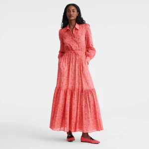 Longchamp Baumwollvoile - Lorbeer^Damen Kleider & Röcke