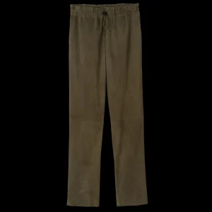 Longchamp Gerade Hose aus Leder^Damen Hosen & Shorts