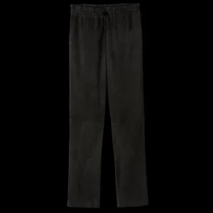 Longchamp Gerade Hose aus Leder^Damen Hosen & Shorts