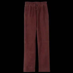 Longchamp Gerade Hose aus Leder^Damen Hosen & Shorts