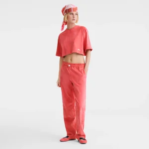 Longchamp Gerade Hose aus Leder^Damen Hosen & Shorts