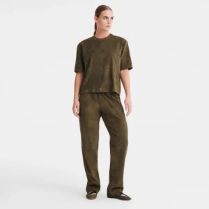 Longchamp Gerade Hose aus Leder^Damen Hosen & Shorts