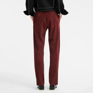 Longchamp Gerade Hose aus Leder^Damen Hosen & Shorts