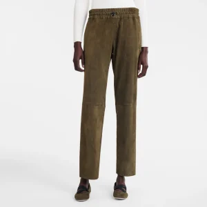 Longchamp Gerade Hose aus Leder^Damen Hosen & Shorts