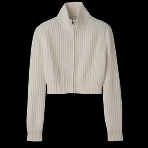 Longchamp Kurzer Cardigan mit Reißverschlusskragen^Damen Tops & Blusen | Strick