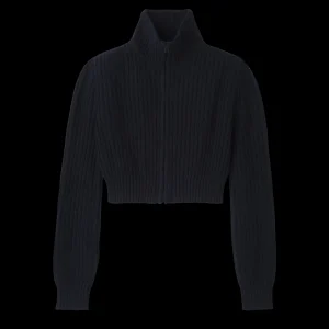 Longchamp Kurzer Cardigan mit Reißverschlusskragen^Damen Tops & Blusen | Strick