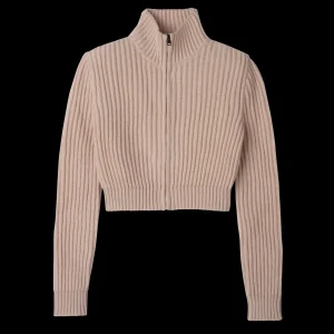 Longchamp Kurzer Cardigan mit Reißverschlusskragen^Damen Tops & Blusen | Strick