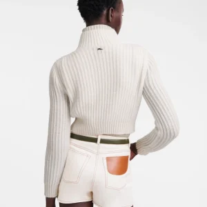 Longchamp Kurzer Cardigan mit Reißverschlusskragen^Damen Tops & Blusen | Strick