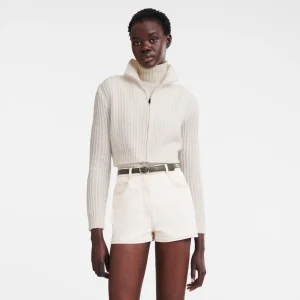 Longchamp Kurzer Cardigan mit Reißverschlusskragen^Damen Tops & Blusen | Strick