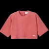 Longchamp Kurztop aus Leder^Damen Tops & Blusen