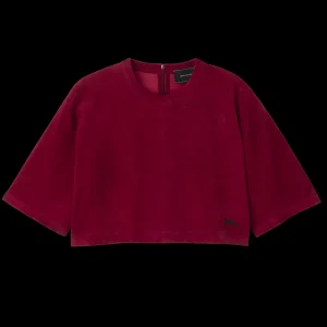 Longchamp Kurztop aus Leder^Damen Tops & Blusen