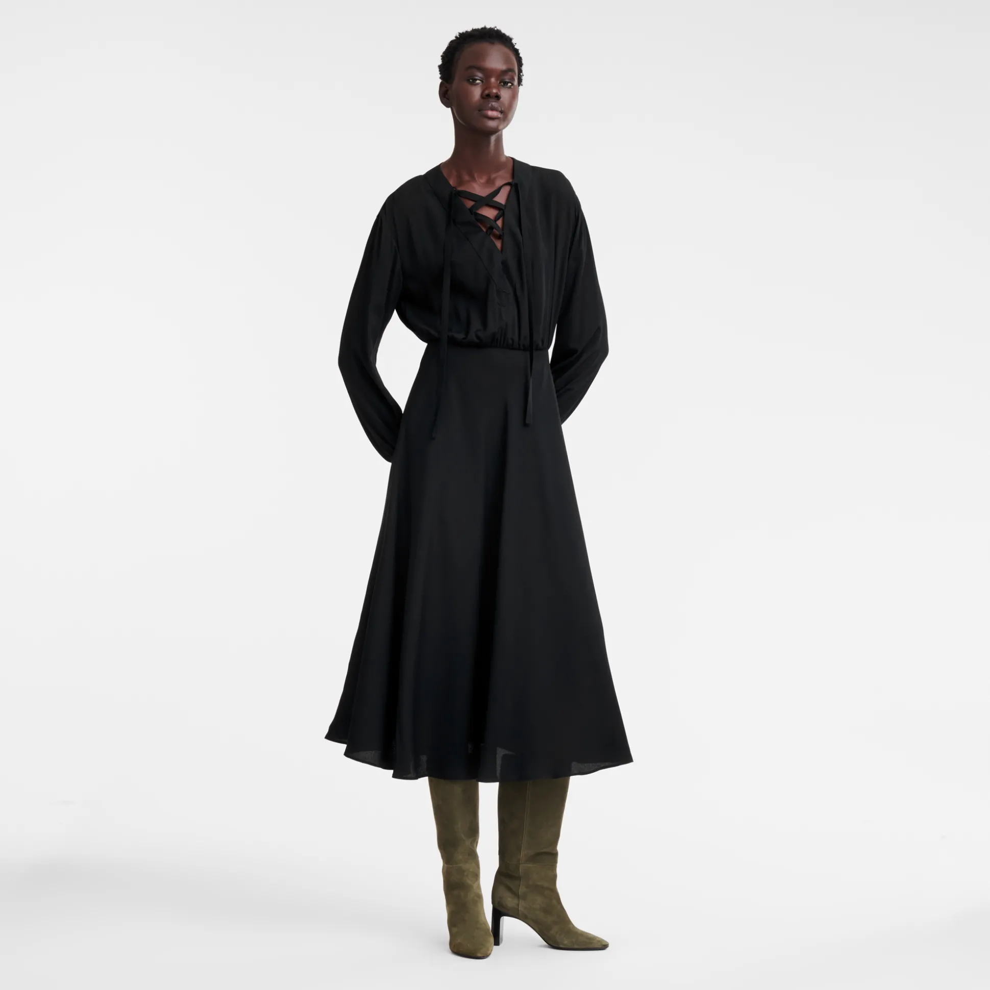 langes_kleid_1-4.webp Longchamp Langes Kleid^Damen Kleider & Röcke