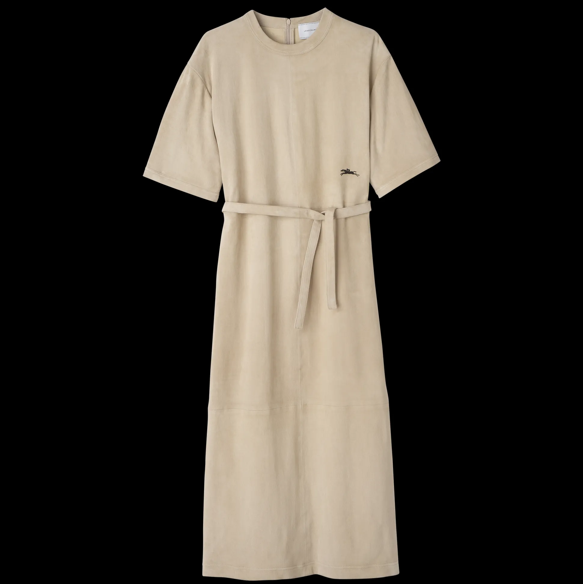 langes_kleid_aus_leder_0-2.webp Longchamp Langes Kleid aus Leder^Damen Kleider & Röcke