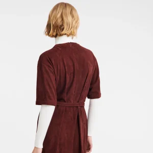 Longchamp Langes Kleid aus Leder^Damen Kleider & Röcke