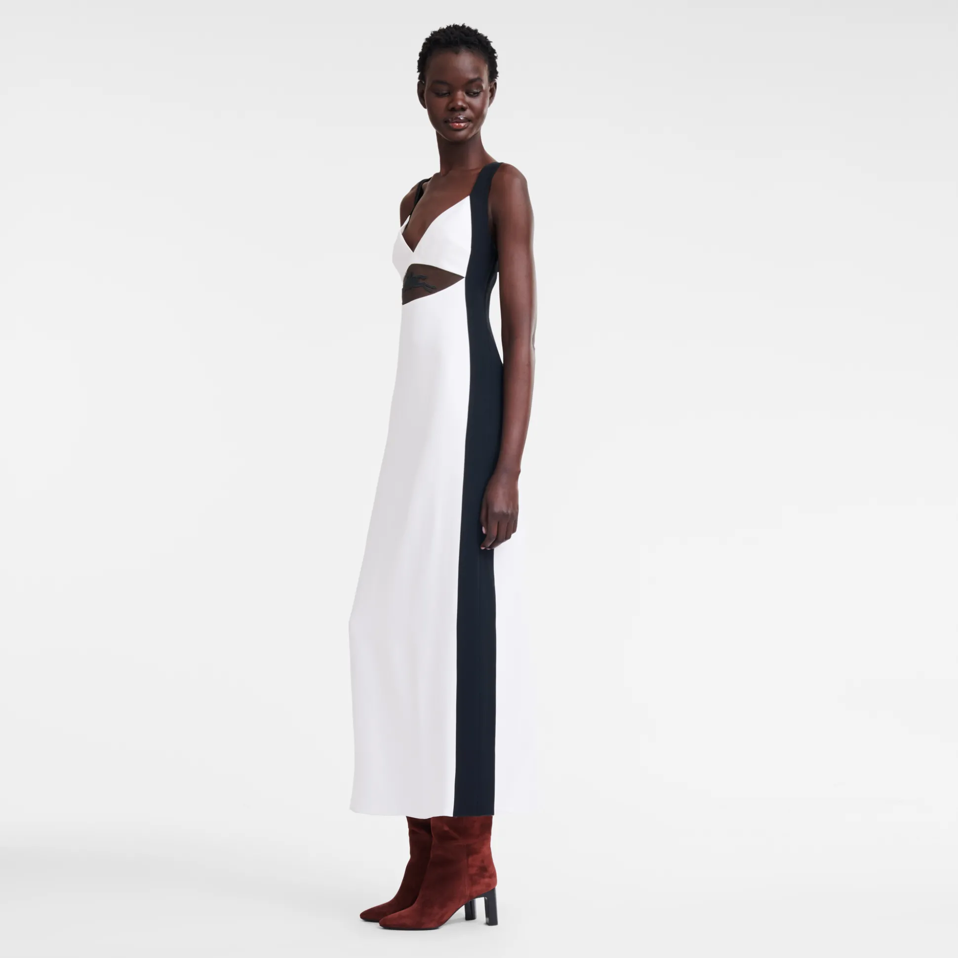 langes_kleid_mit_grtelpatch_2-1.webp Longchamp Langes Kleid mit Gürtel-Patch^Damen Kleider & Röcke