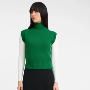 Longchamp Pullunder mit hohem Kragen^Damen Tops & Blusen | Strick