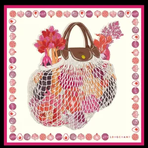 Longchamp Seidenschal 70^Damen Seidentücher