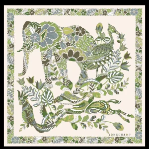 Longchamp Seidenschal 50^Damen Seidentücher