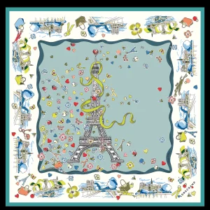 Longchamp Seidenschal 50^Damen Seidentücher