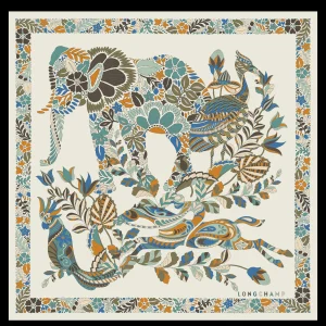 Longchamp Seidenschal 50^Damen Seidentücher