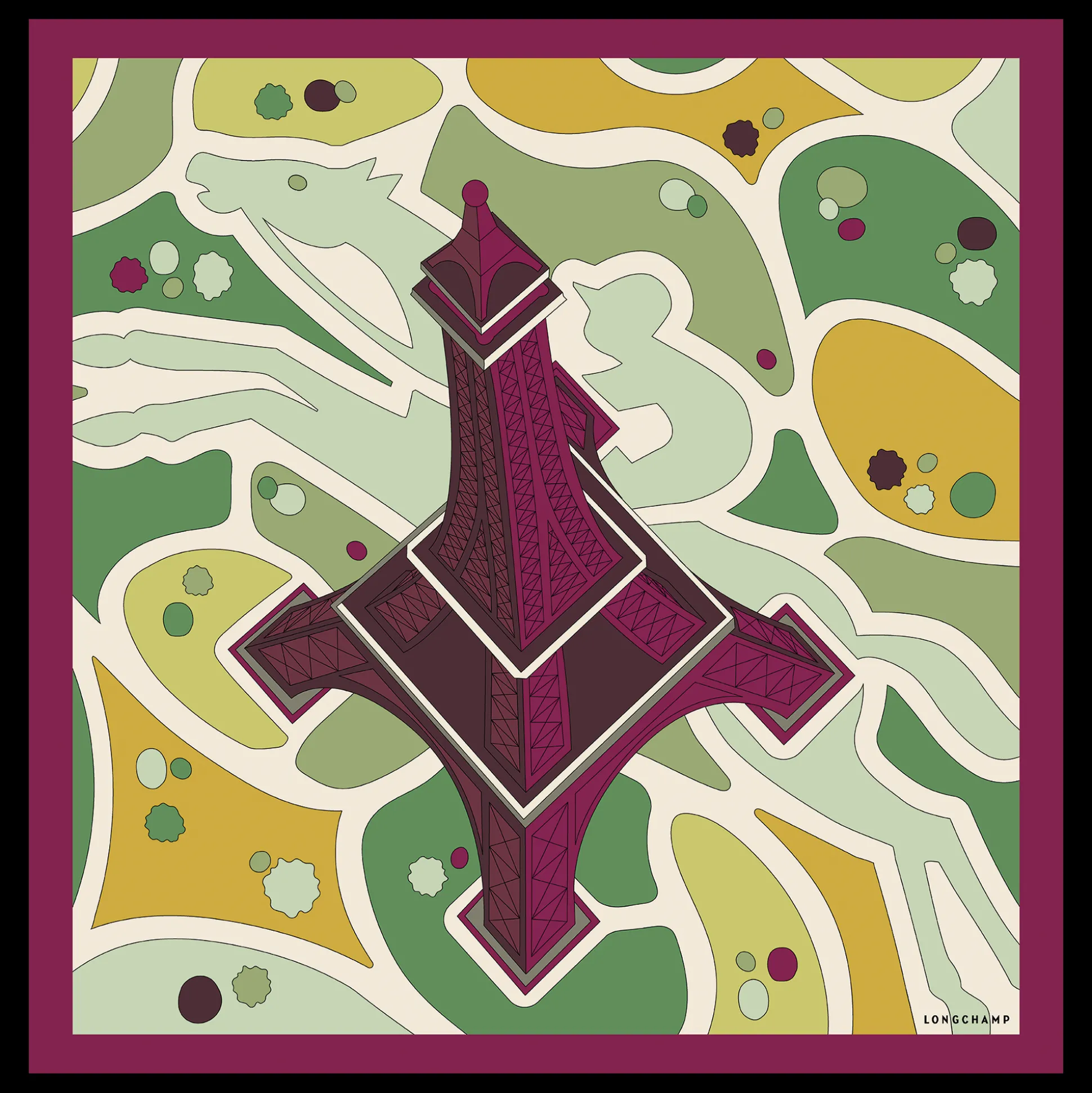 seidenschal__0-42.webp Longchamp Seidenschal 70^Damen Seidentücher