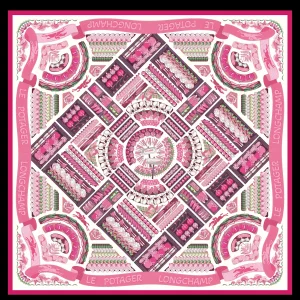 Longchamp Seidenschal 90^Damen Seidentücher