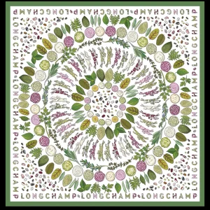 Longchamp Seidenschal 90^Damen Seidentücher