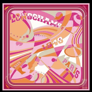 Longchamp Seidenschal 90^Damen Seidentücher