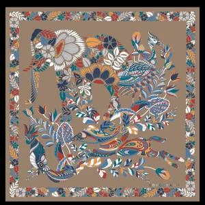 Longchamp Seidenschal 50^Damen Seidentücher