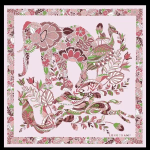 Longchamp Seidenschal 50^Damen Seidentücher