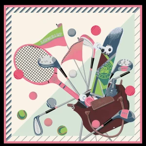 Longchamp Seidenschal 90^Damen Seidentücher