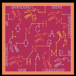 Longchamp Seidenschal 50^Damen Seidentücher