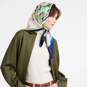 Longchamp Seidenschal 90^Damen Seidentücher