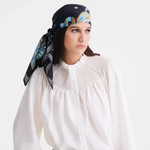 Longchamp Seidenschal 90^Damen Seidentücher