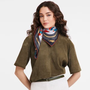 Longchamp Seidenschal 90^Damen Seidentücher