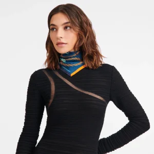 Longchamp Seidenschal 50^Damen Seidentücher