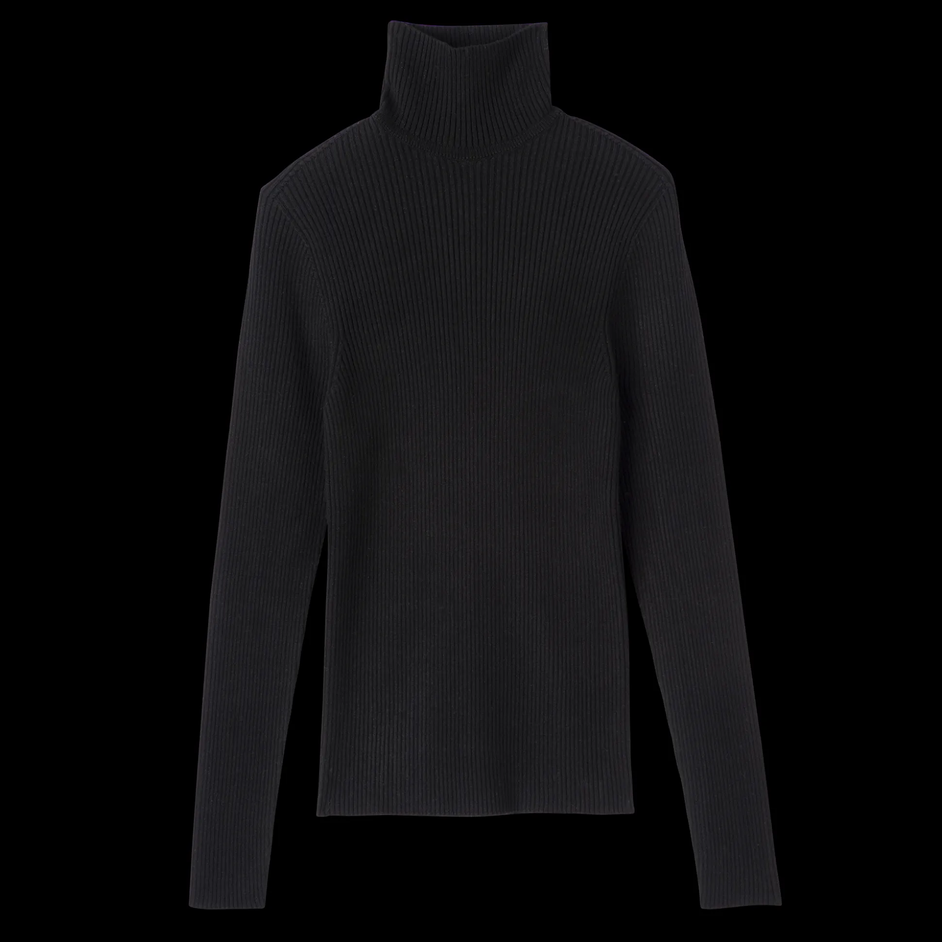 taillierter_pullover_mit_hohem_kragen_0.webp Longchamp Taillierter Pullover mit hohem Kragen^Damen Tops & Blusen | Strick