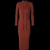 Longchamp Tailliertes Maxikleid^Damen Strick | Kleider & Röcke