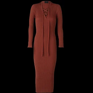 Longchamp Tailliertes Maxikleid^Damen Strick | Kleider & Röcke