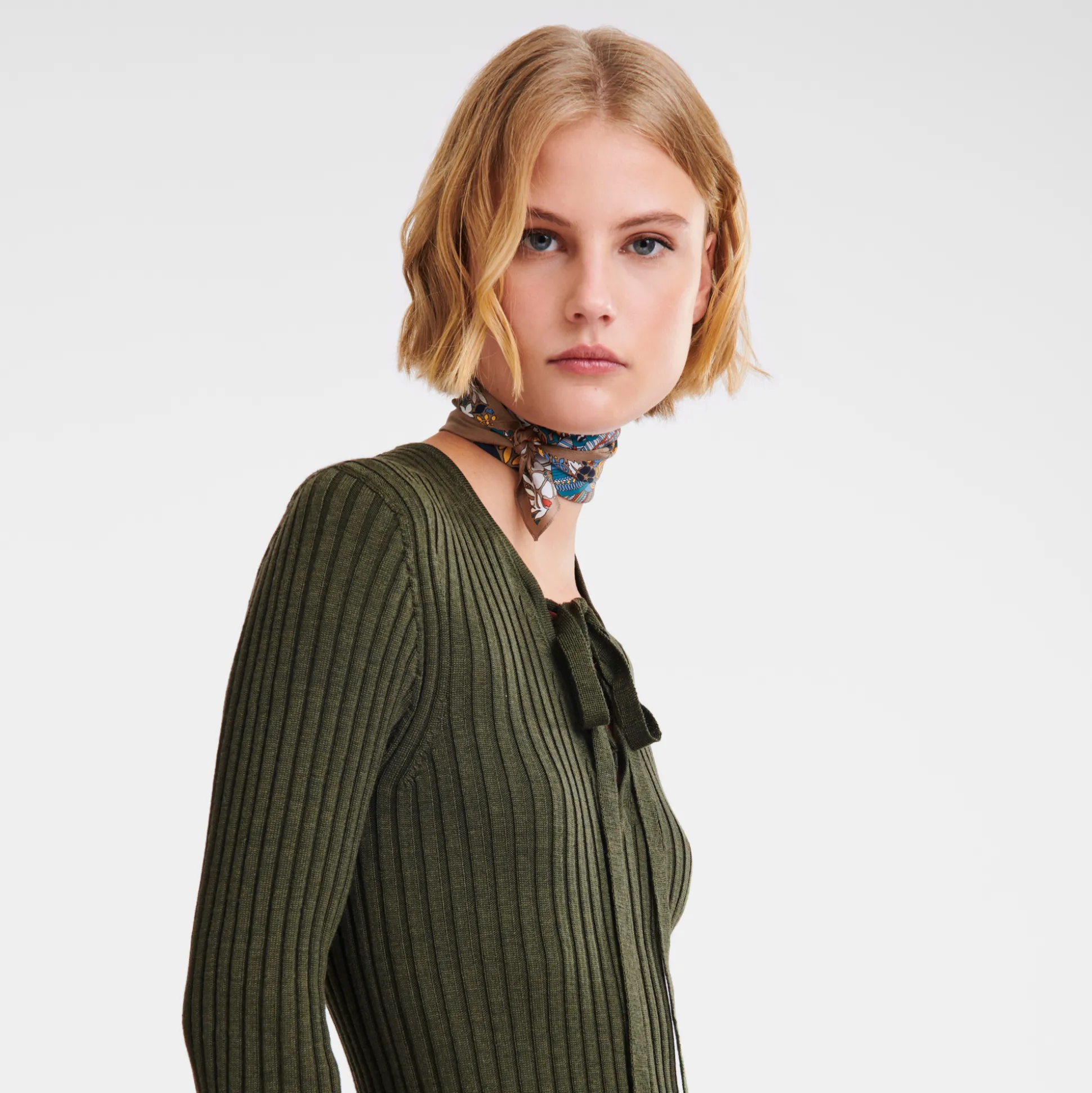 tailliertes_maxikleid_3-1.webp Longchamp Tailliertes Maxikleid^Damen Strick | Kleider & Röcke